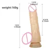 Clear and vibrant TPE dildo realistic design for adult toys